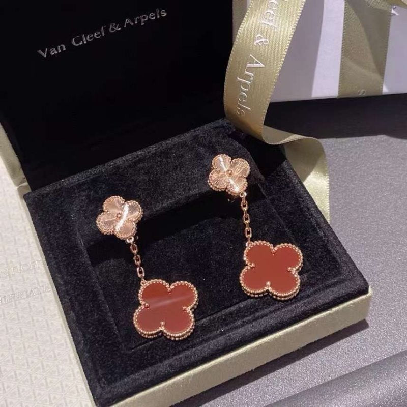 Van Cleef and Arpels Four Leaf clover Earrings JWL00130