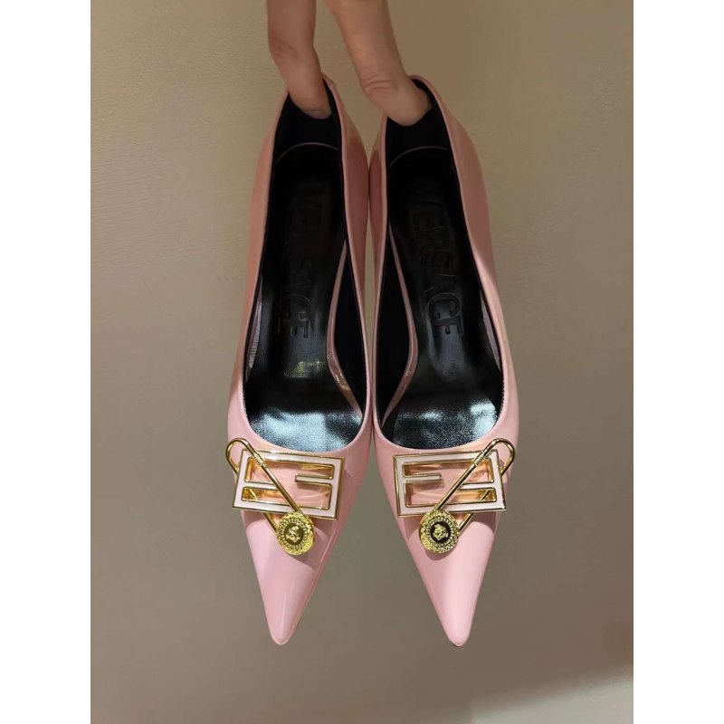 Versace  High Heeled Pointed  Shoes SHS05175