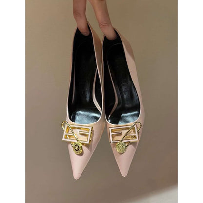 Versace  High Heeled Pointed  Shoes SHS05178