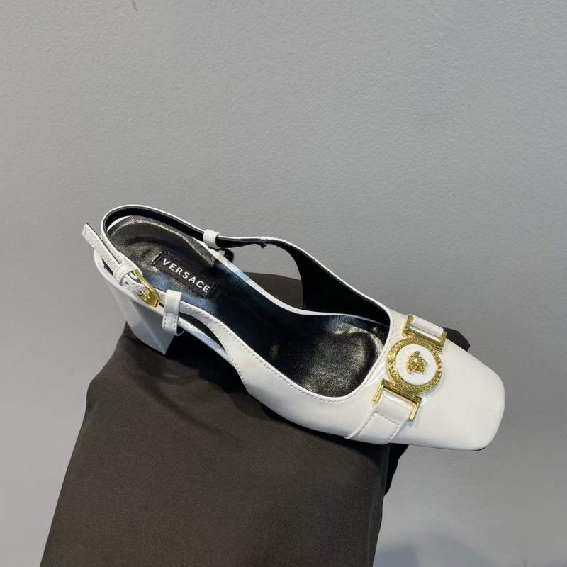 Versace  Square Head Heeled Sandals SHS05144