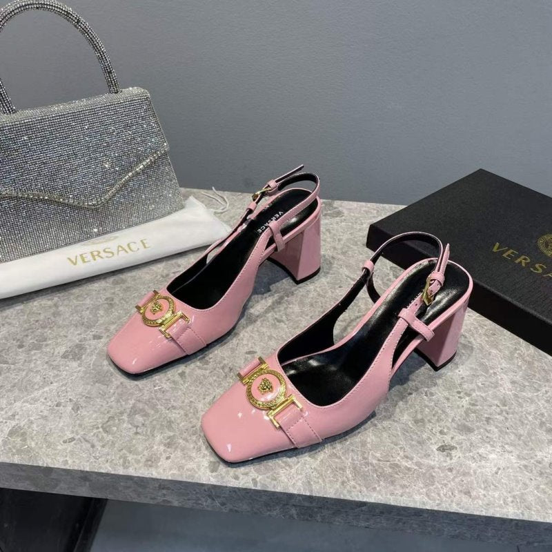 Versace  Square Head Heeled Sandals SHS05145