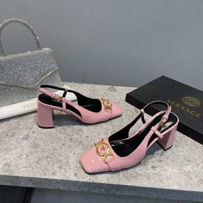 Versace  Square Head Heeled Sandals SHS05145