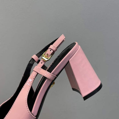 Versace  Square Head Heeled Sandals SHS05145