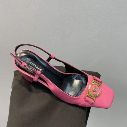 Versace  Square Head Heeled Sandals SHS05146