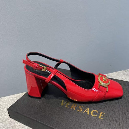 Versace  Square Head Heeled Sandals SHS05147