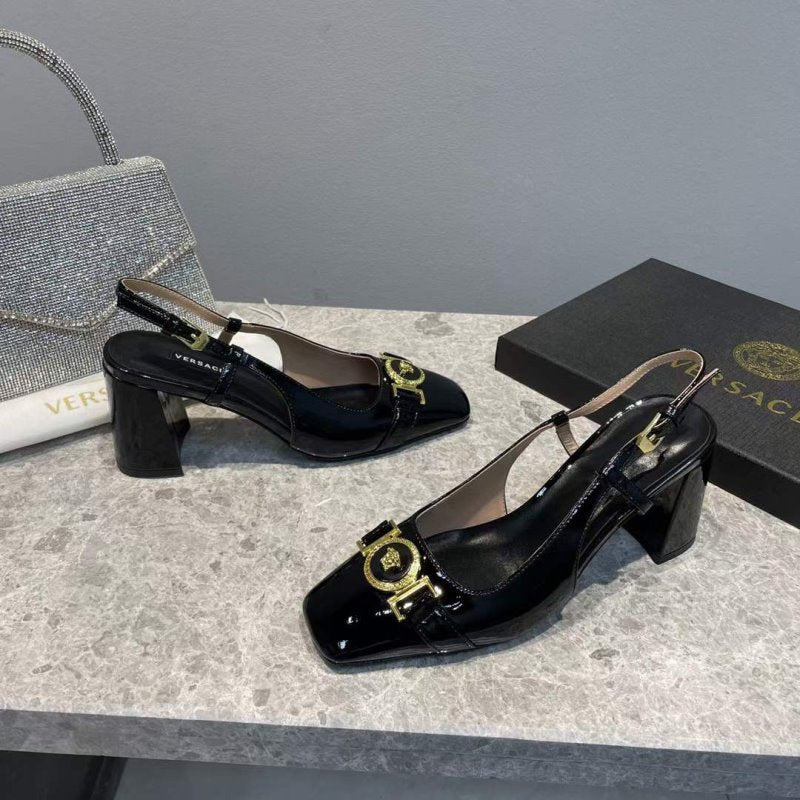 Versace  Square Head Heeled Sandals SHS05148